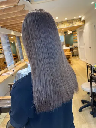 ロング 渋谷ハイトーン/ デザインカラー阿部のヘアスタイル