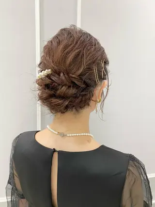 ヘアアレンジ 似合わせ艶髪カラー ❤️ハダユミのヘアスタイル