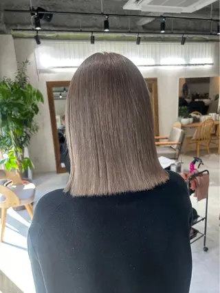 セミロング カラー Aloa yokohama所属・💎透明感カラー /似合わせカット💎のヘアスタイル