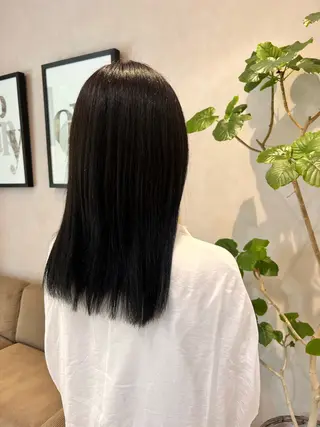 セミロング ブリーチ/髪質改善 shiinaのヘアスタイル