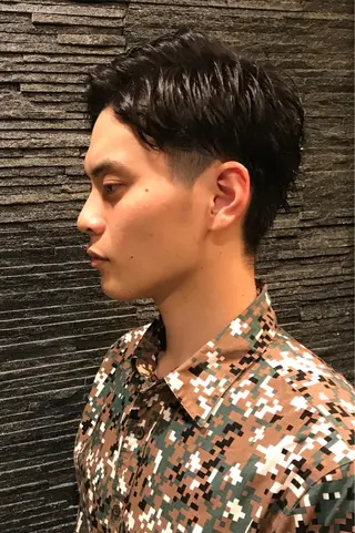 ミディアム メンズ ヒロ銀座 新橋日比谷口所属・ギンザ ヒロのヘアスタイル