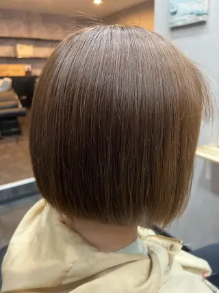ミディアム 髪質改善カラー🎀 アイブロウ✨麗華のヘアスタイル