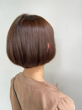 ミディアム カラー 30代からの大人 ショートのヘアスタイル
