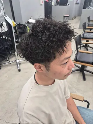 ショート パーマ メンズ メンズ専門サロン wokeのヘアスタイル