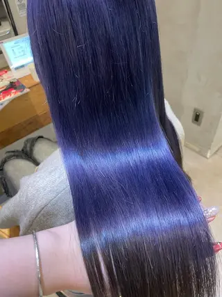 セミロング カラー SINCE【シンス】所属・Hika.ハイトーン 髪質改善🩵ᩚ🫧のヘアスタイル