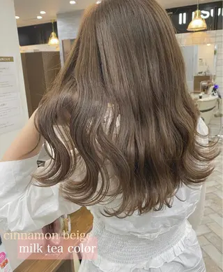 ロング カラー パーマ ヘアアレンジ ネイル マツエク・マツパ ハイライト、レイヤー カット/西梅田/中西のヘアスタイル