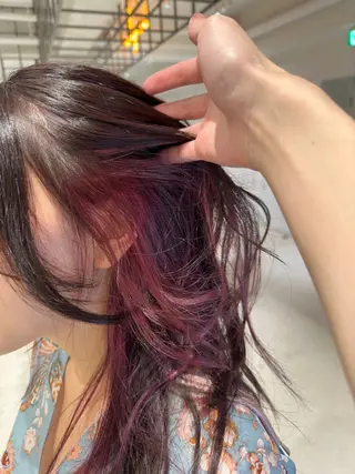 セミロング カラー MAO SHIRATOのヘアスタイル