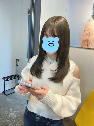 セミロング カラー 🌛ダブルカラー 🌜SAYAKAのヘアスタイル