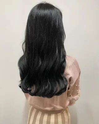 ロング カラー パーマ ヘアアレンジ ami by Absolute所属・🐠店長 二田直人🐠のヘアスタイル