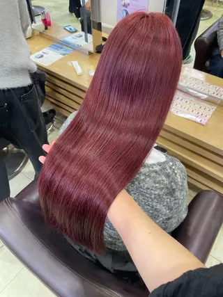 ロング ハギワラ ミナコのヘアスタイル