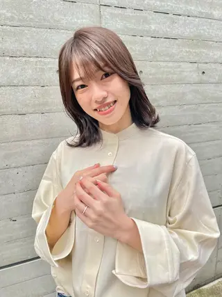 ミディアム カラー ツヤ美髪💐 髪質改善/高山愛来のヘアスタイル