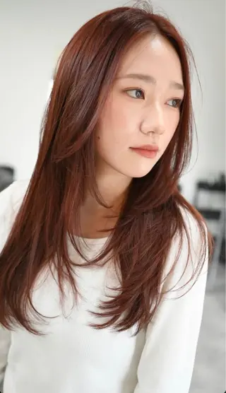 ロング カラー 赤味消しcolor 🌿🤍Ayaのヘアスタイル