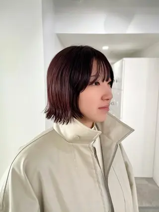 ショート カラー 縮毛矯正/ハイトーン /パーマ/前原汐🎐のヘアスタイル