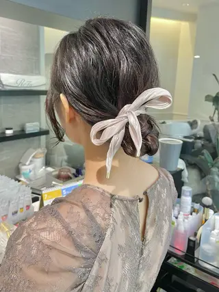 セミロング ヘアアレンジ ダブルカラー🦖 /髪質改善⚡️しおりのヘアスタイル