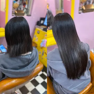 ミディアム チビ編み込みエクステ どぅ〜す/YUIのヘアスタイル