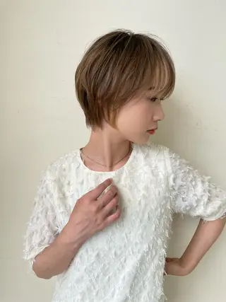 ショート happiness西大寺店所属・ショートショートボブ うるはのヘアスタイル