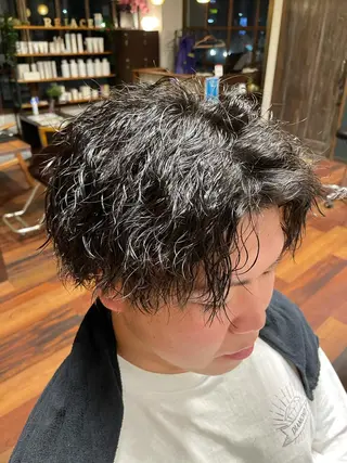 ミディアム パーマ メンズ 🌞谷川 幸也🌞のヘアスタイル