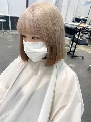 ミディアム カラー 💗💗韓国レイヤー yu-ki💗💗のヘアスタイル