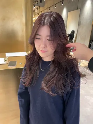 ロング カラー 美髪矯正/ハイトーン 🪸🩰ヒナコのヘアスタイル