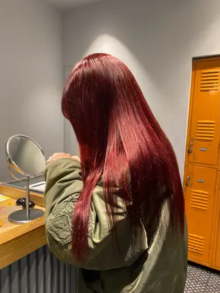 ロング カラー ヘアアレンジ marino マリノのヘアスタイル