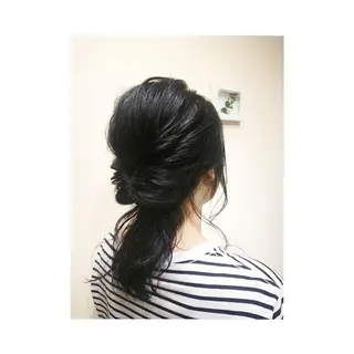 ミディアム ヘアアレンジ ◎モチマル チアキ◎のヘアスタイル