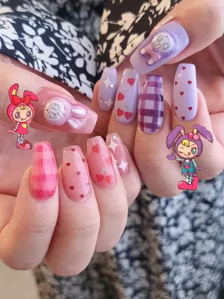 ネイル 3dパーツ/流行り 👧shushu❤️のネイルデザイン