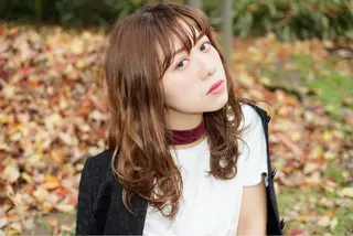 セミロング カラー 加藤 あやみのヘアスタイル