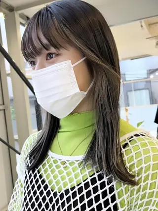 セミロング ネイル マツエク・マツパ アイブロウ yelm ［official］のヘアスタイル