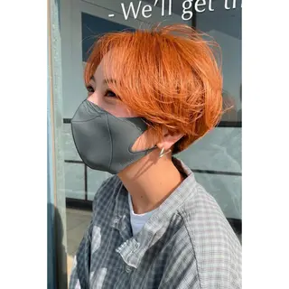 ショート カラー モダーン北鎌倉所属・中溝 アカリのヘアスタイル