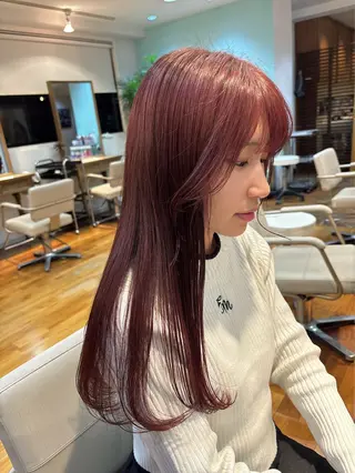 ロング カラー 榎本 紀美／カット無料のヘアスタイル