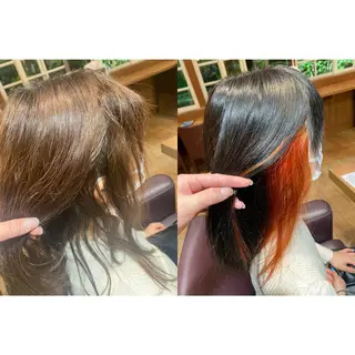 ミディアム カラー ヘアアレンジ topstylist 野口 雅のヘアスタイル