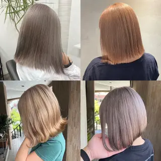ロング カラー Gain所属・リク/韓国風/レイヤ ー/ボブ/ショートのヘアスタイル