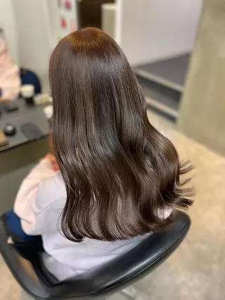 ロング カラー 柳田 光のヘアスタイル