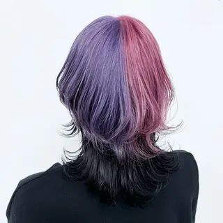 ミディアム カラー ヘアアレンジ 大橋 拓巳のヘアスタイル