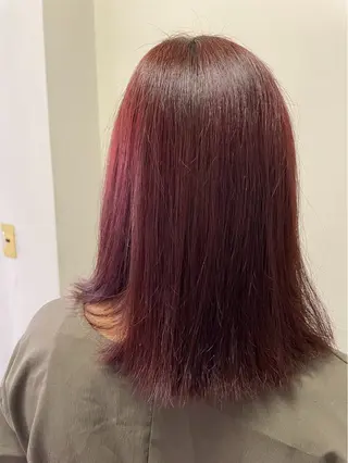 セミロング カラー 🌈透明感カラー 韓国 ミライ🇰🇷のヘアスタイル