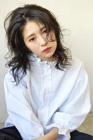 セミロング 【今だけブリーチ 限定価格💕】すみのヘアスタイル