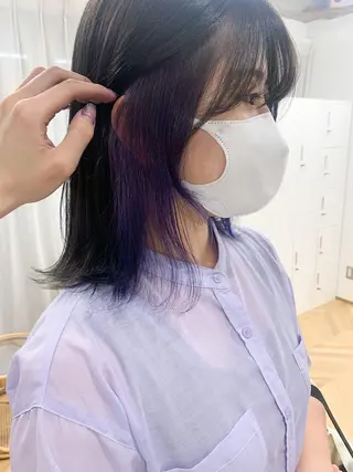 ミディアム カラー cirrus🕊 韓国ヘア♡山縣あかりのヘアスタイル