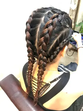 セミロング まつパ・ヘアセット ♡Chinami♡のマツエク・マツパデザイン