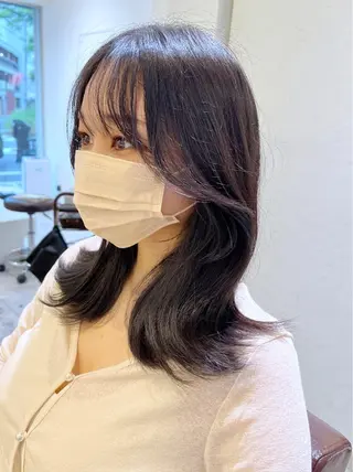 セミロング カラー 韓国ヘア×髪質改善 /yoshikaのヘアスタイル