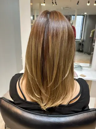 セミロング カラー SEED LUXBE by chouchou所属・ダブルカラー大募集中 🌟いけだこうきのヘアスタイル