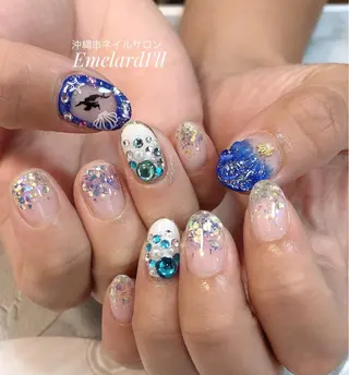 ネイル 沖縄市ネイルサロン エメラルドアイルのネイルデザイン