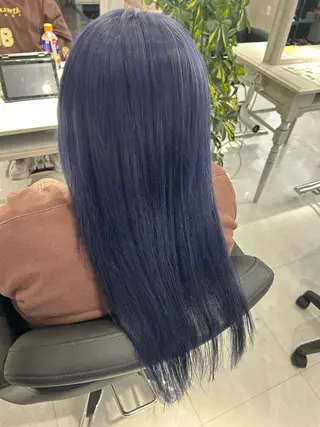 セミロング カラー hair salon A 【エース】所属・🫧高鹿汰一髪質改善 /白髪ぼかし🫧のヘアスタイル