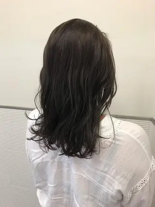 セミロング カラー 千葉 慎也のヘアスタイル