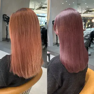 セミロング カラー Rinka🌷🩶 韓国艶カラー/まつパのマツエク・マツパデザイン