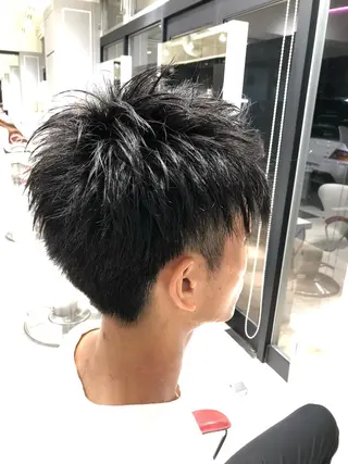 メンズ ショート/白髪ぼかし 君和田若菜のヘアスタイル