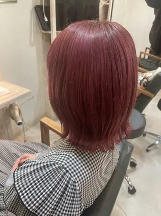 ミディアム カラー 🪼艶カラー🪼 田口彩香のヘアスタイル