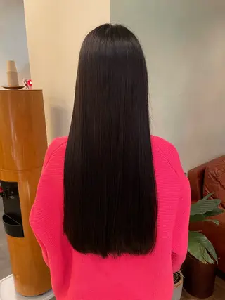 ロング カラー RIN／韓国ヘア レイヤーカットのヘアスタイル