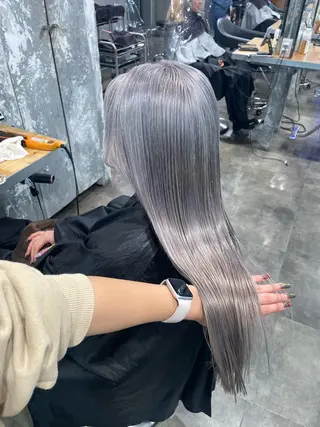 カラー 🤍ベージュ/透明感 韓国ヘア/まりん🤍のヘアスタイル