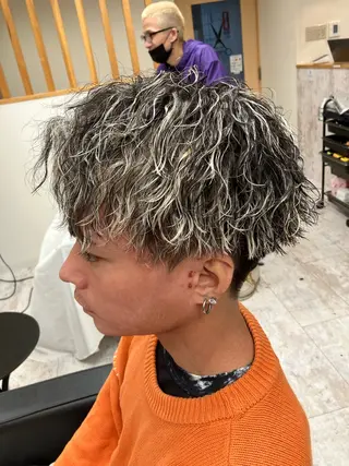 パーマ メンズ メンズ特化/パーマ/ フェードWATARUのヘアスタイル