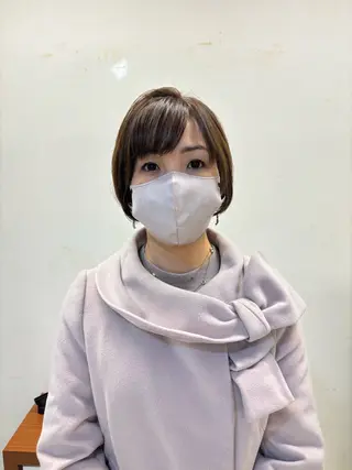 ショート カラー パーマ 髪師kenjiro所属・⭐️五十嵐 未悠⭐️のヘアスタイル